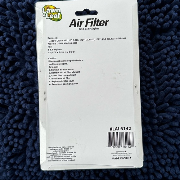 5-6.5HP Honda Push Mower Replacement Air Filter - Picture 3 of 3